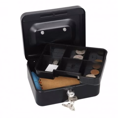 Caja Fuerte Metálica Acero Portátil Pequeña