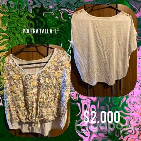 Poleras y chaqueta talla L - Imagen 3