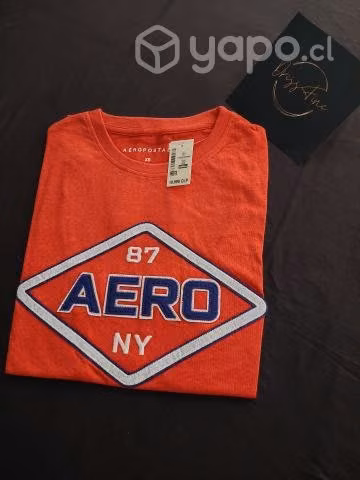 Polera Aero Postale Roja Nueva