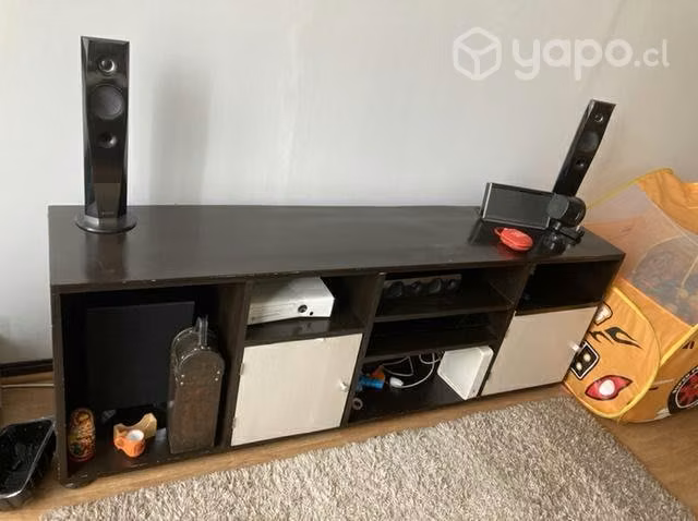 Mueble rack TV de madera