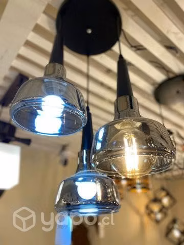 💡lámpara colgante triple