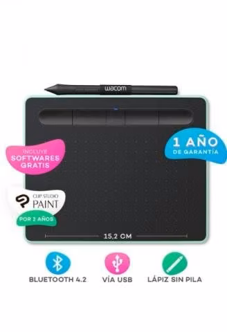 Tablet wacom intuos green grafica - Imagen 2