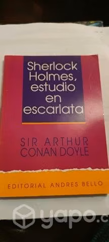 Libro Sherlock Holmes, estudio en escarlata