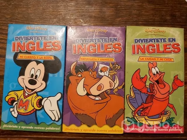 VHS de Diviertete en ingles de Disney