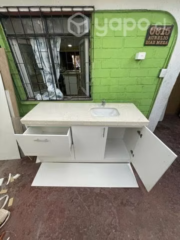 Mueble banitorio con cubierta de marmol