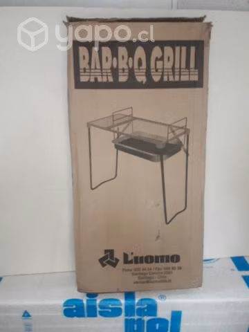 Parilla a carbón (BBQ grill) removible y plegable