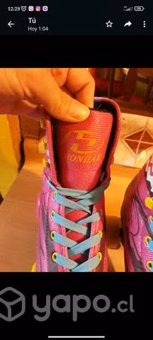 Patines Hondar n 34 de soy luna , incluye bolso