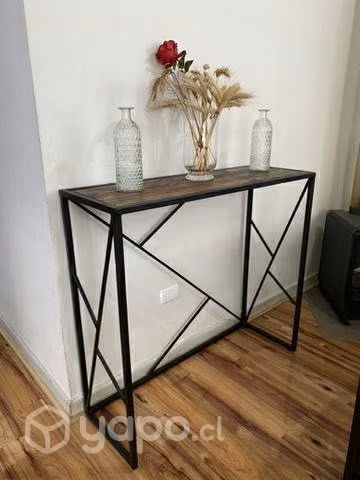 Mesa de arrimo estilo industrial más mesa de centr