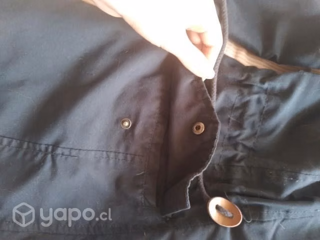 Chaqueta medio larga azul marino