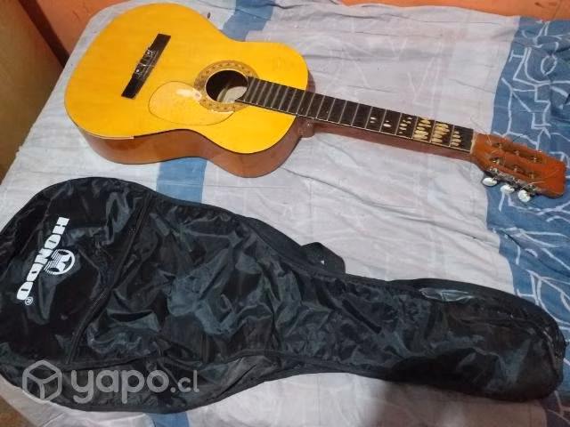 Funda Hondo+guitarra s/n cuerdas clavijero buenos - Imagen 2