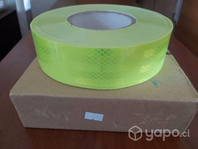 Cinta reflectante color verde limon 5x25mt