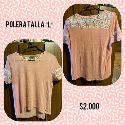 Poleras variadas talla L