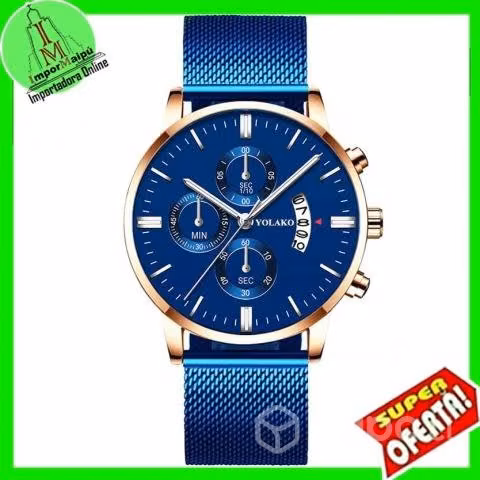 Reloj Hombre lujo acero inoxidable