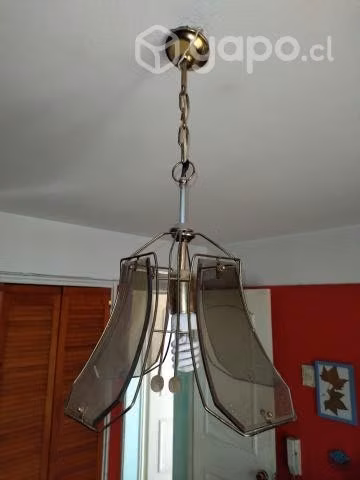 Lámpara en flor 4 pétalos de vidrio. ¡Imperdible - Imagen 3