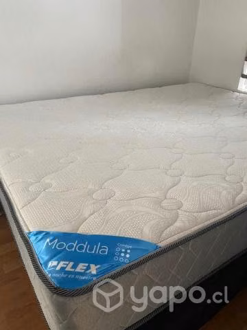 Colchón 2 plazas marca flex, menos de 1 año de uso