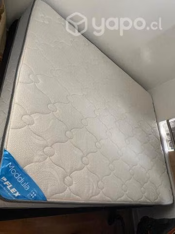 Colchón 2 plazas marca flex, menos de 1 año de uso