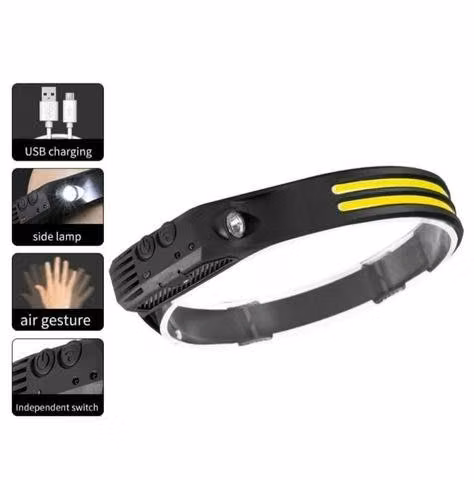 Linterna cintillo LED doble luz 660LM alto brillo!