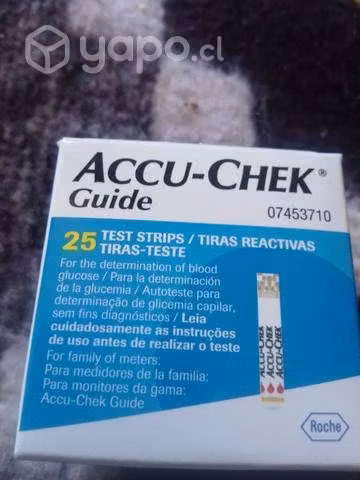 Tiras de toma glicemia
