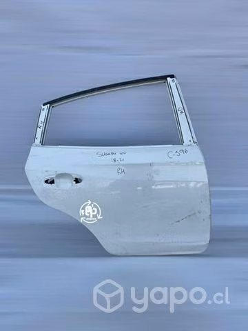 Puerta trasera rh Subaru Xv 2018 2023