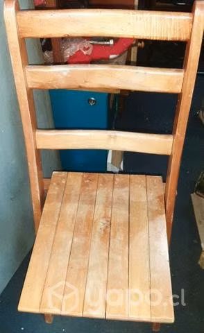 Sillas madera plegables