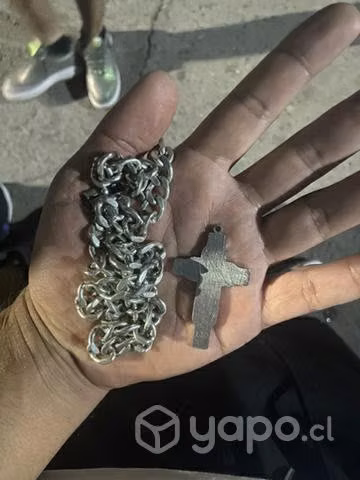 CADENA DE PLATA 80g + COLGANTE - Imagen 3