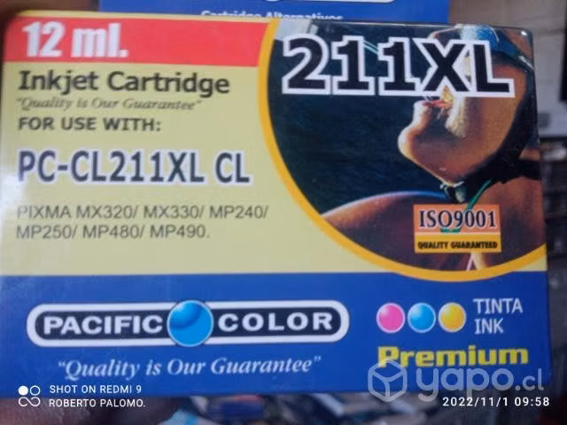 Tinta canon 211xl color alternativa de alta