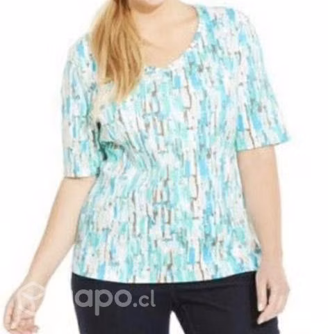 Polera talla 50 multicolor plus size nueva