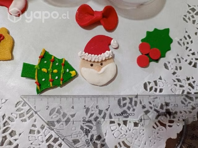 Pastillaje Navideño azúcar para tortas cupcakes - Imagen 3