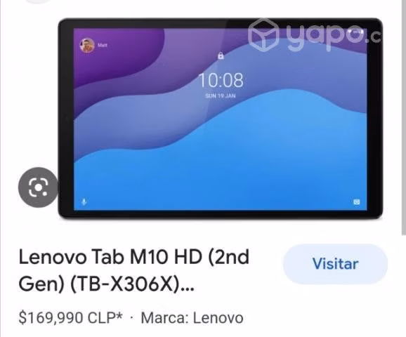 Tablet lenovo nueva