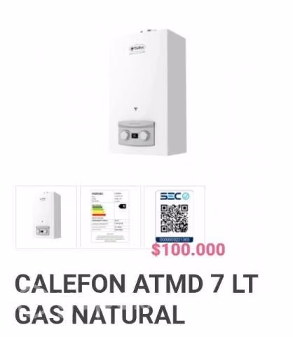 Calefon Trotter Ionizado 7 lts - Imagen 3