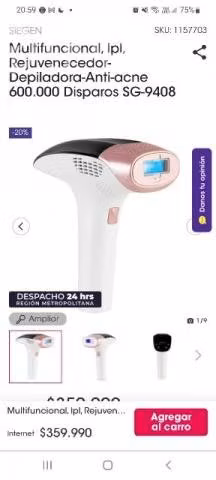 Depiladora laser
