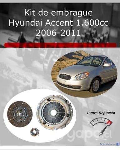 Kit de embrague Hyundai Accent 1.600cc 2006-2011 - Imagen 2