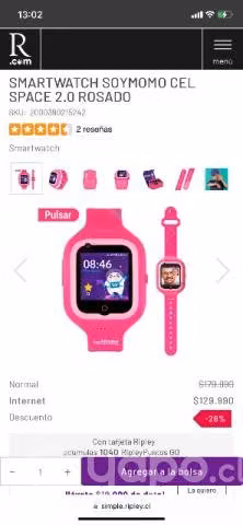 Soy momo reloj inteligente