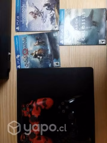 Ps4 800gb+2 joystick+4 juegos+ gt5 digital