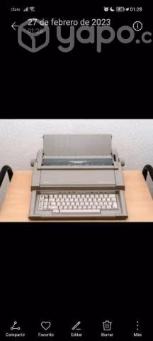 Maquina de escribir electrica olivetti lettera e 5 - Imagen 3