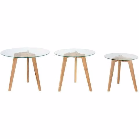Set de mesas para living 3 unidades