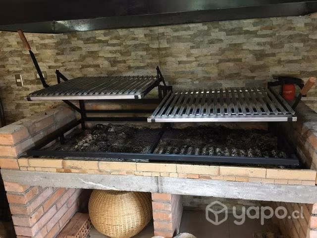 Parrillas de acero inoxidable, asadores con motor