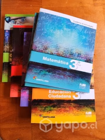 Libros 3 medio prácticamente nuevos