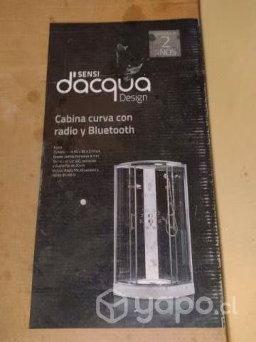 Cabina curva con radio y Bluetooth