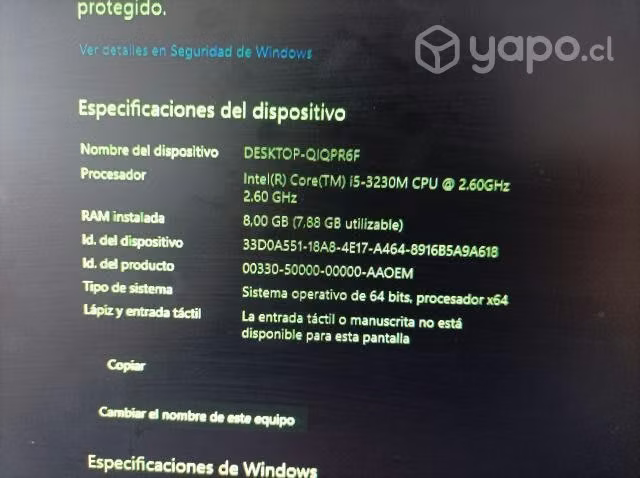 PC notebook Windows 10 pro