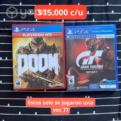 Se venden juegos ps4
