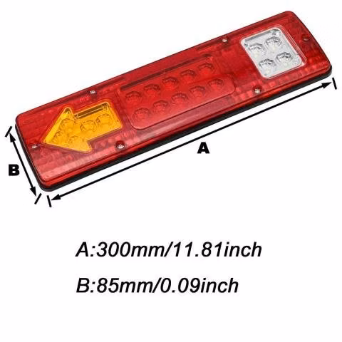 Foco Trasero Led 12 Voltios + Cable 5 Metros Carro