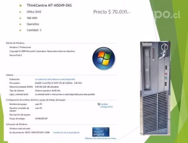 Pc thinkcentre i5