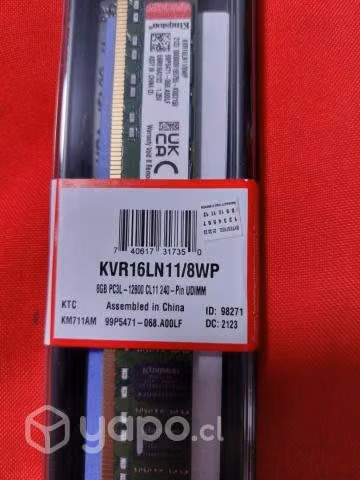Memoria KVR16N11/8WP