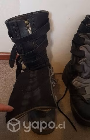 Botas 100% cuero estilo goticas/cyber