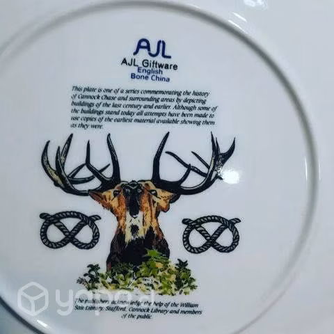 PLATO DECORATIVO, INGLÉS. De Colección. - Imagen 2