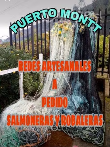 Redes robaleras, salmoneras y pejerreyeras
