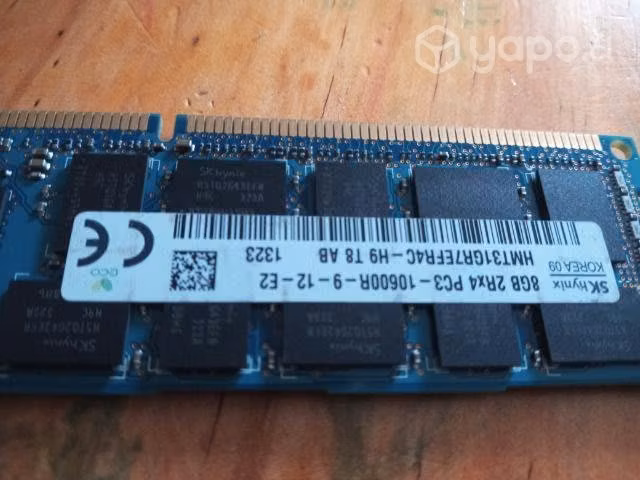Memoria ram ddr3 8gb 10600 para pc - en curico