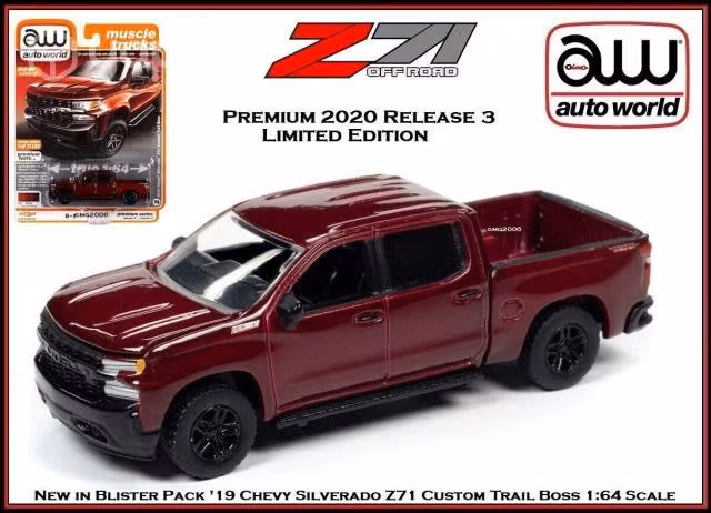 2019 Chevy Silverado Z71 Custom Trail Boss 1/64