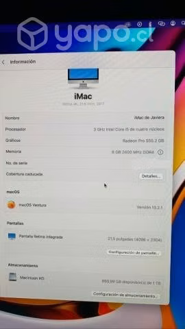 IMac 1TB 2017 - Imagen 2